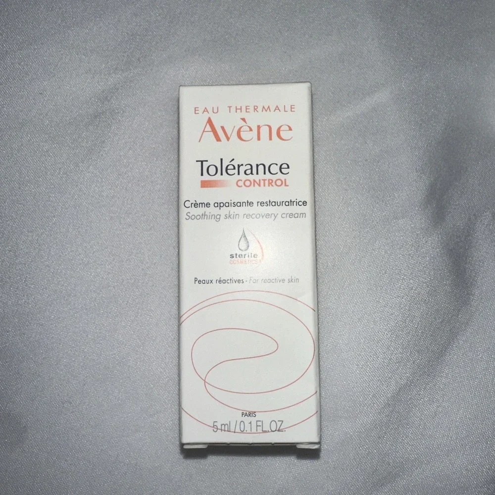 NEW Sealed Avene Tolerance Control Soothing Recovery Cream 0.1oz 5mL Travel 2/27